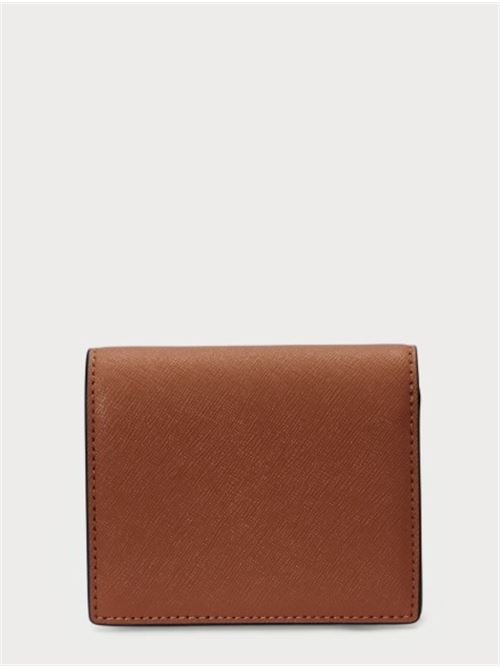 Portafoglio da donna in pelle LAUREN RALPH LAUREN | CMPCT WALLET.TAN